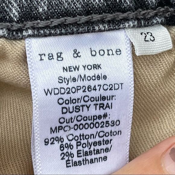 RAG & BONE Nina cropped faded high-rise cigarette 23 - Picture 14 of 16